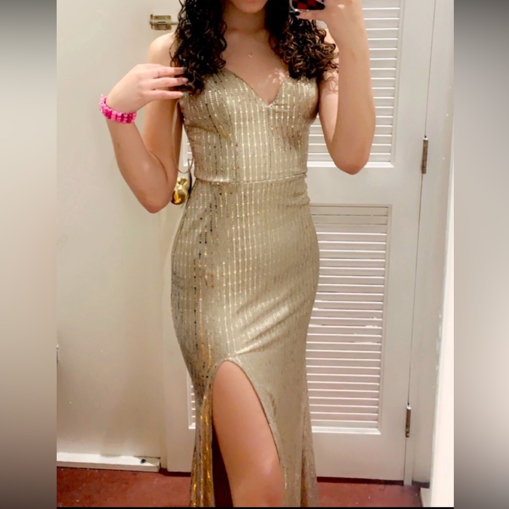 Gold Prom Dress